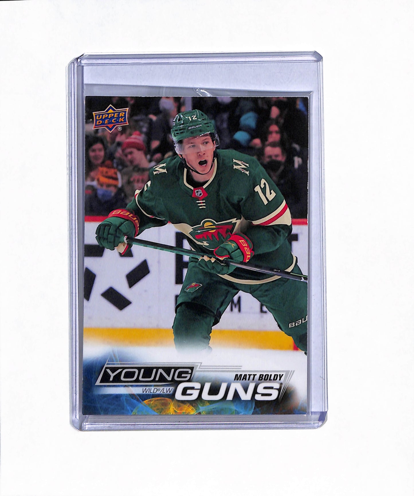 2022 Upper Deck - Series 1 - Young Guns - Oversized - Matt Boldy - #201 - Ice Hockey - Wild - drop