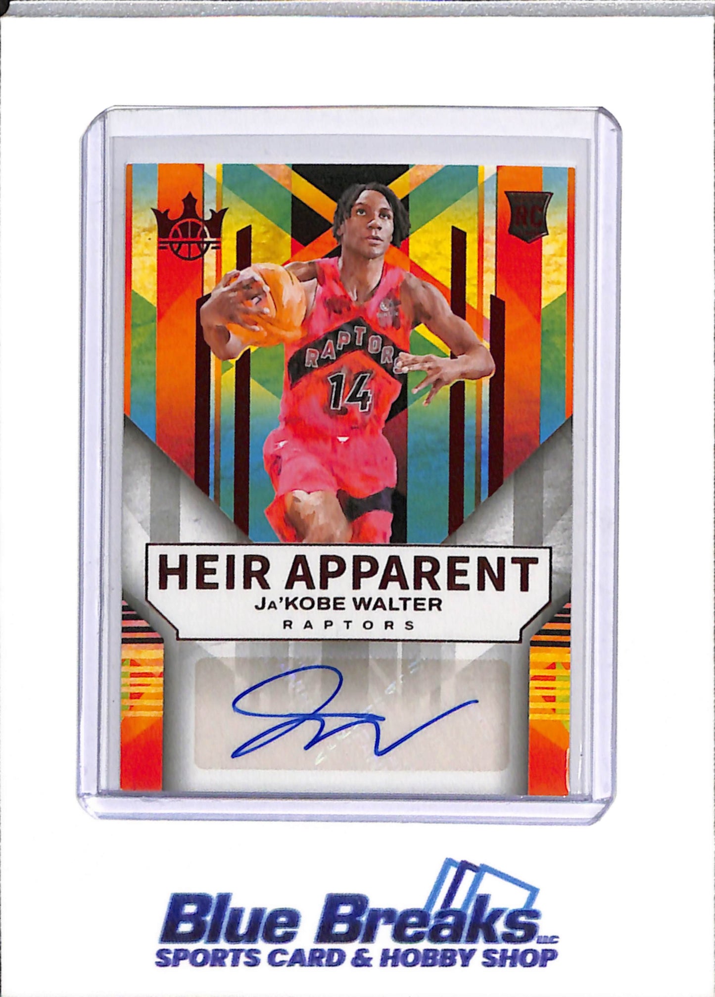 2024-25 Panini - Heir Apparent - Rookie Card Auto - JaKobe Walter - 71/75 - #HA-WAL - Basketball - Raptors - drop