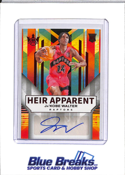 2024-25 Panini - Heir Apparent - Rookie Card Auto - JaKobe Walter - 71/75 - #HA-WAL - Basketball - Raptors - drop