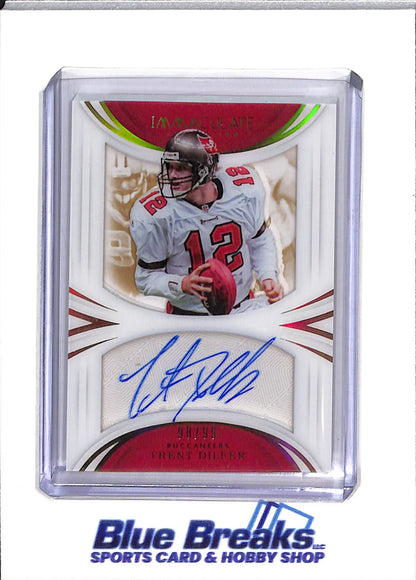 2018 Panini - Immaculate Collection - Auto - Trent Dilfer - 98/99 - #SS-TD - Football - Buccaneers - drop