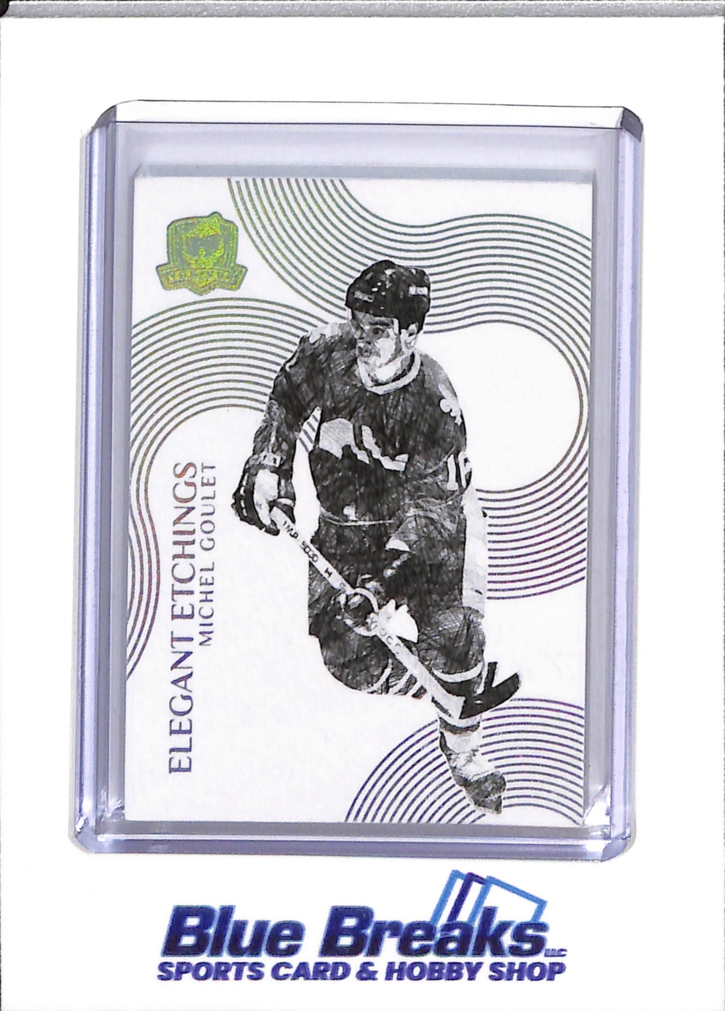 2024-25 Upper Deck - The Cup - Elegant Etchings - Michel Goulet - 047/199 - #EL-MG - Ice Hockey - Nordiques and Blackhawks - drop