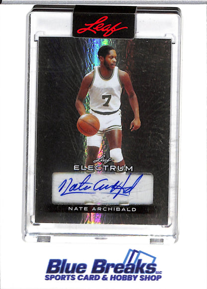 2024 Leaf - Electrum - Silver Auto - Nate Archibald - #BA-NA1 - Basketball - Celtics - drop