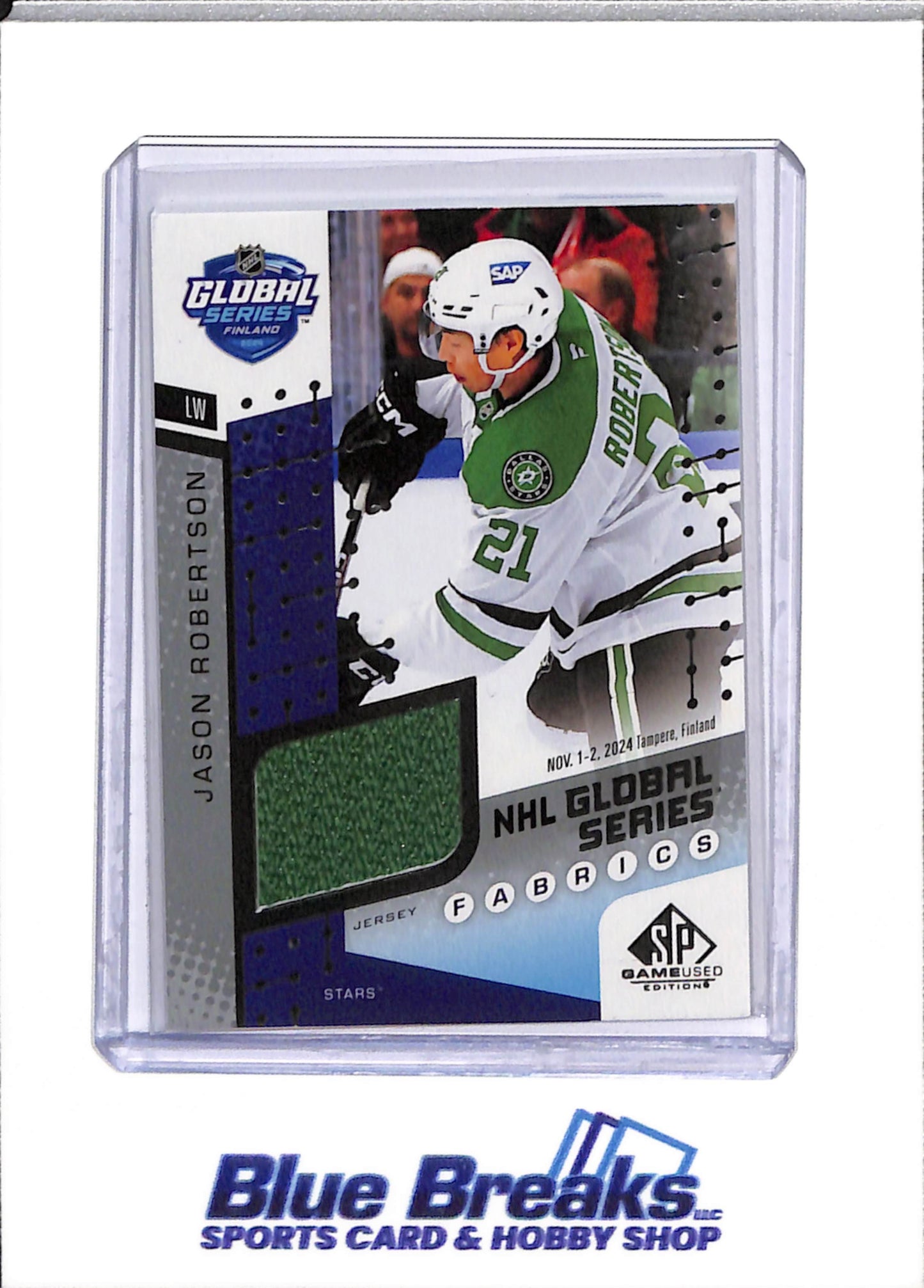2025-26 Upper Deck - Global Series Fabrics - Finland - Relic - Jason Robertson - #GSF2-5 - Ice Hockey - Stars - drop