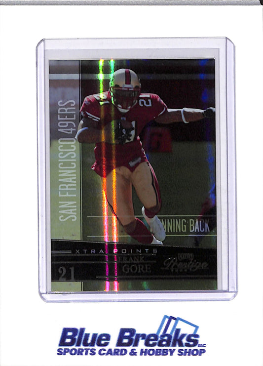 2006 Players - Playoff Prestige - Xtra Points - Frank Gore - 23/25 - #128 - Football - 49ers
