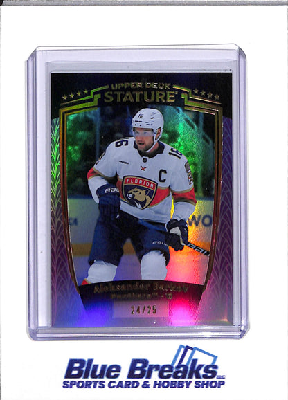 2024-25 Upper Deck - Stature - Purple/Black - Aleksander Barkov - 24/25 - #2 - Ice Hockey - Panthers - drop