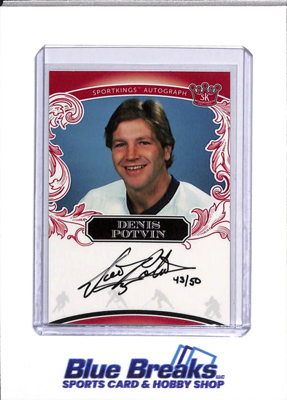 2020 Sports Kings - Autographs - Denis Potvin - 43/50 - #A58 - Ice Hockey - Islanders - drop