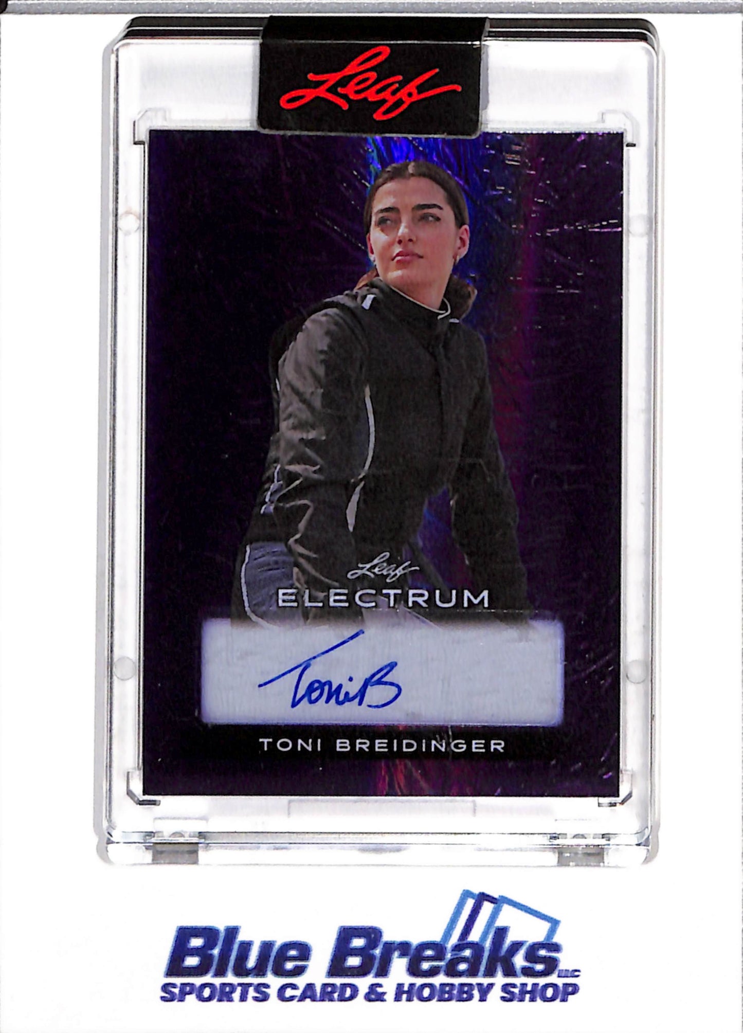 2024 Leaf - Electrum - Purple Foil - Toni Breidinger - #BA-TB2 - NASCAR - Rackley - drop
