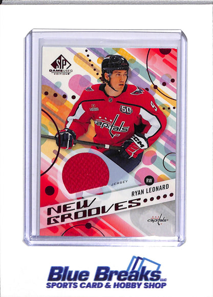 2025-26 Upper Deck - New Grooves - Red Jersey - Ryan Leonard - #NG-12 - Ice Hockey - Capitals - drop