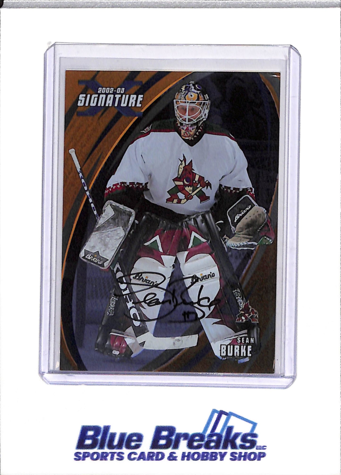 2003 In The Game - Signature - Auto - Sean Burke - #D98 - Ice Hockey - Coyotes - drop