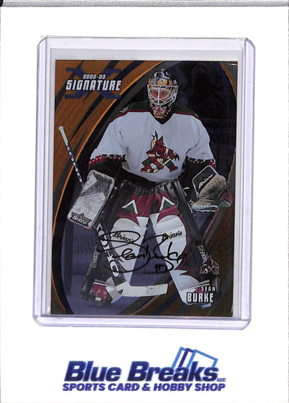 2003 In The Game - Signature - Auto - Sean Burke - #D98 - Ice Hockey - Coyotes - drop