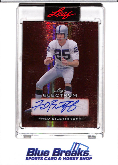 2024 Leaf - Electrum - Orange Foil Auto - Fred Biletnikoff - 19/20 - #BA-FB1 - Football - Raiders - drop