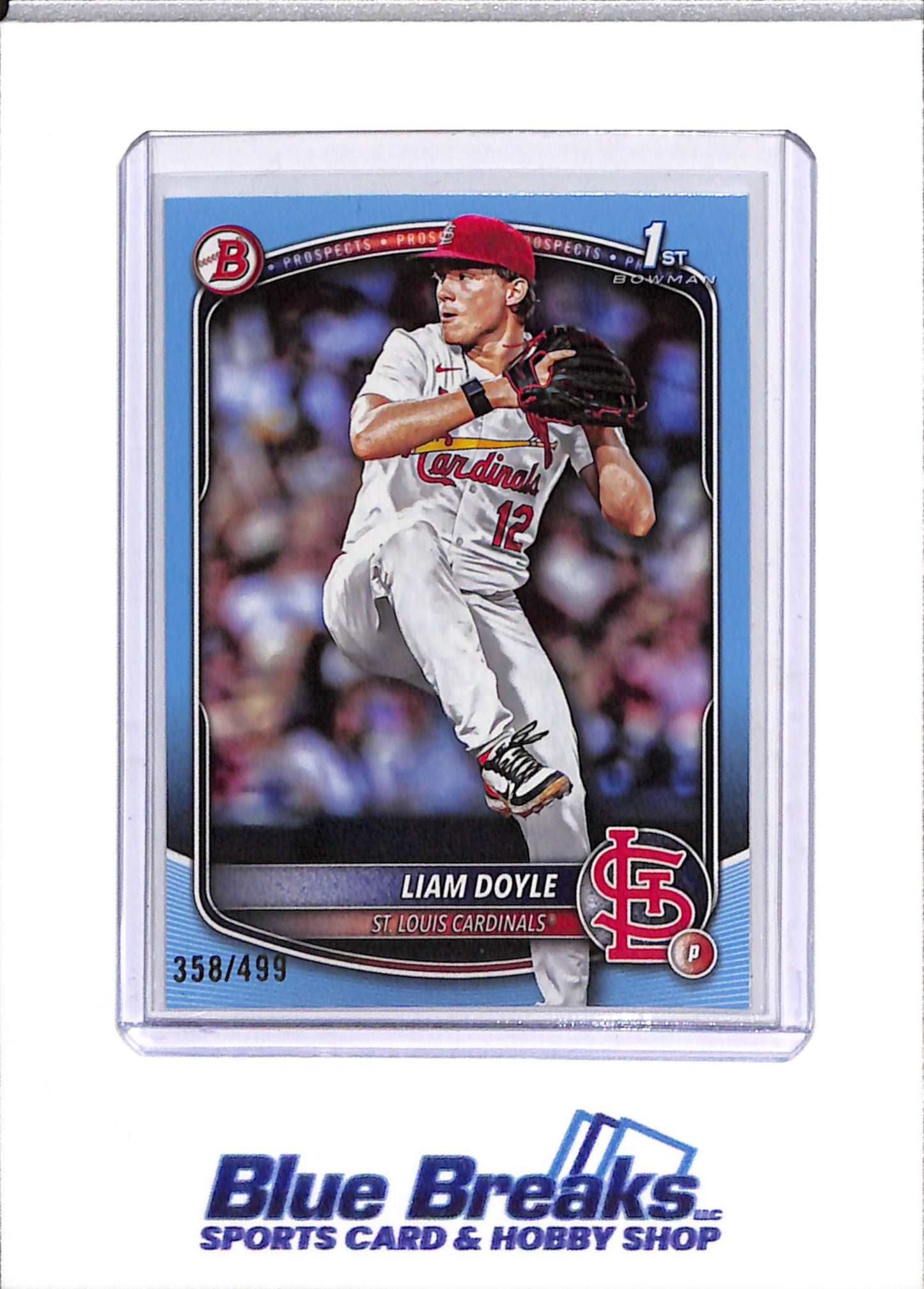 2025 Topps - 1st Bowman - Prospects - Laim Doyle - 358/499 - #BD-12 - Baseball - Cardinals - drop