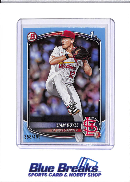 2025 Topps - 1st Bowman - Prospects - Laim Doyle - 358/499 - #BD-12 - Baseball - Cardinals - drop
