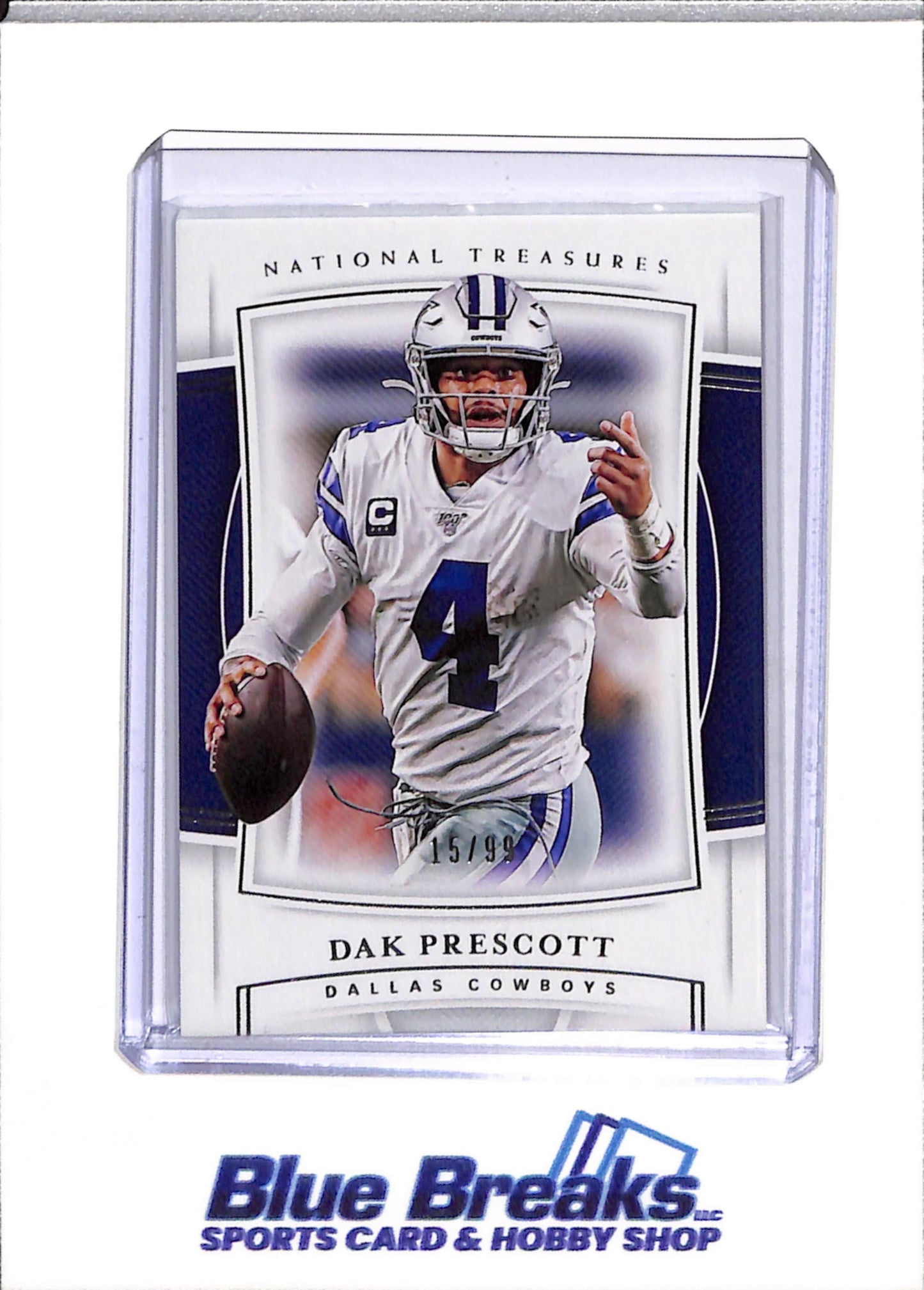2019 Panini - National Treasures - Dak Prescott - 15/99 - #13 - Football - Cowboys - drop