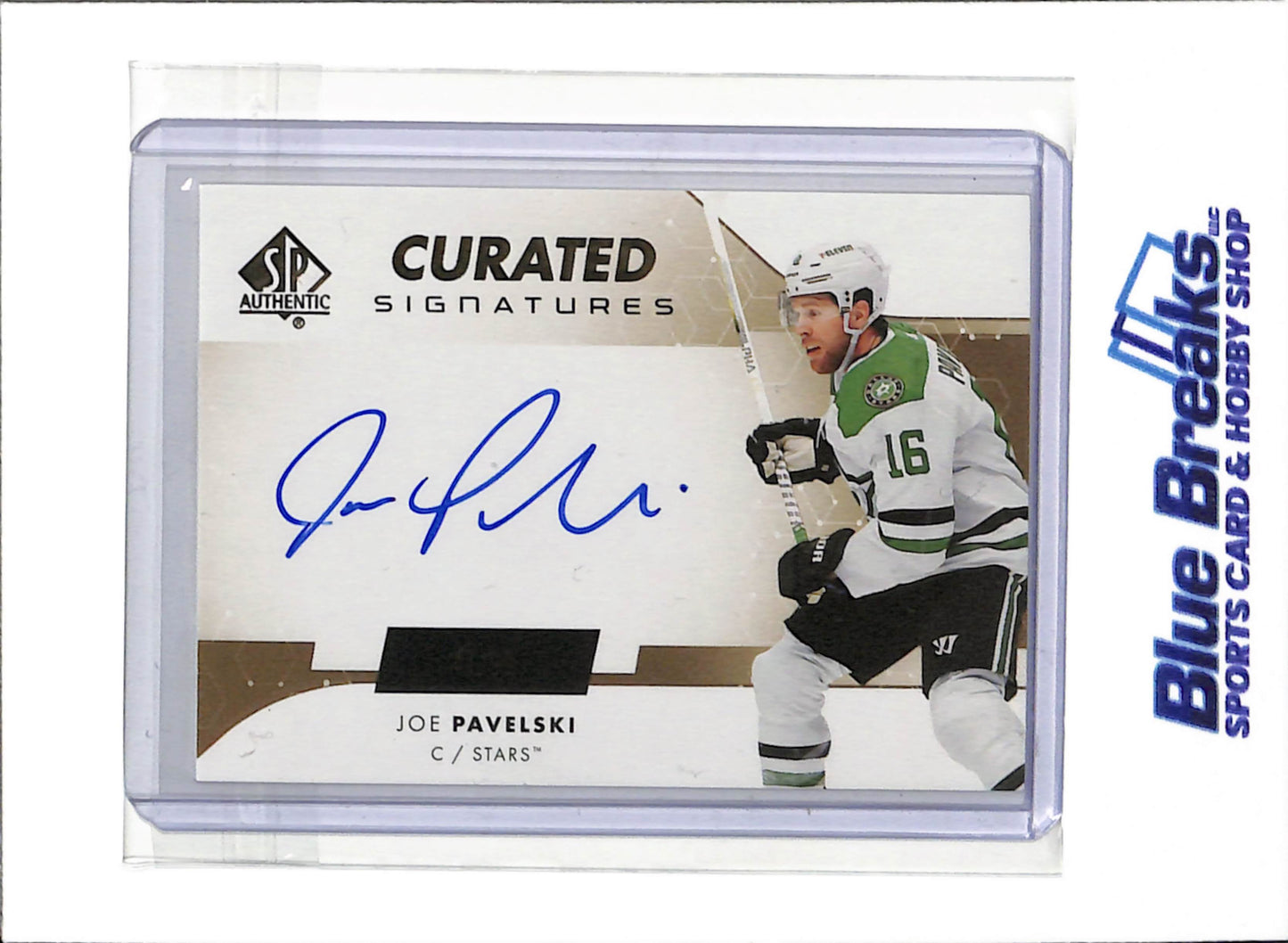 2022-23 Upper Deck - Curated Signatures - Authentic - Joe Pavelski - 47/99 - #SPC-JP - Ice Hockey - Stars - drop