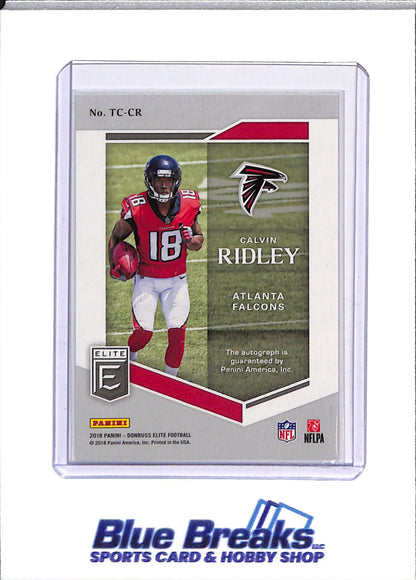 2018 Panini - Elite - Turn of the Century - Auto - Calvin Ridley - 23/49 - #TC-CR - Football - Falcons - drop