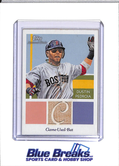 2010 Topps - Diamond Stars - National Chicle - Game Used Bat - Dustin Pedroia - 66/99 - #NCR-DP - Baseball - Red Sox - drop