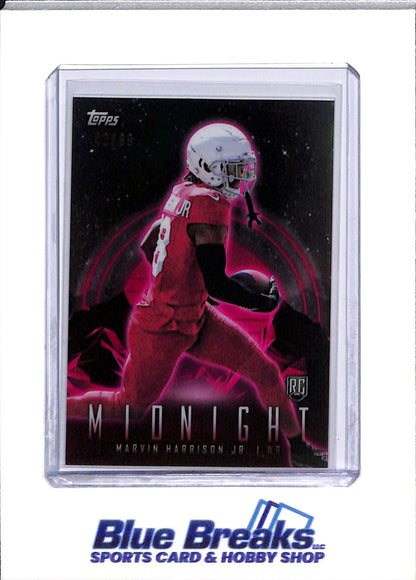 2024 Topps - Midnight - Rookie Card - Marvin Harrison Jr. - 42/99 - #18 - Football - Cardinals - drop