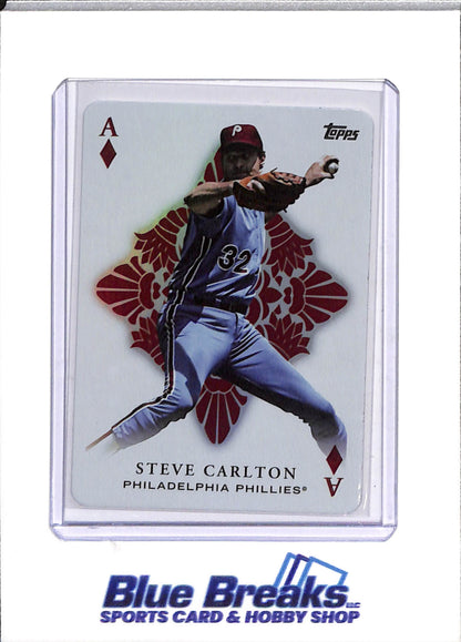 2023 Topps - All Aces - Red Holo - Steve Carlton - #AA-39 - Baseball - Phillies - drop