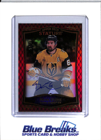 2023-24 Upper Deck - Stature Red Foil Auto - Mark Stone - 57/99 - #10 - Ice Hockey - Golden Knights - drop
