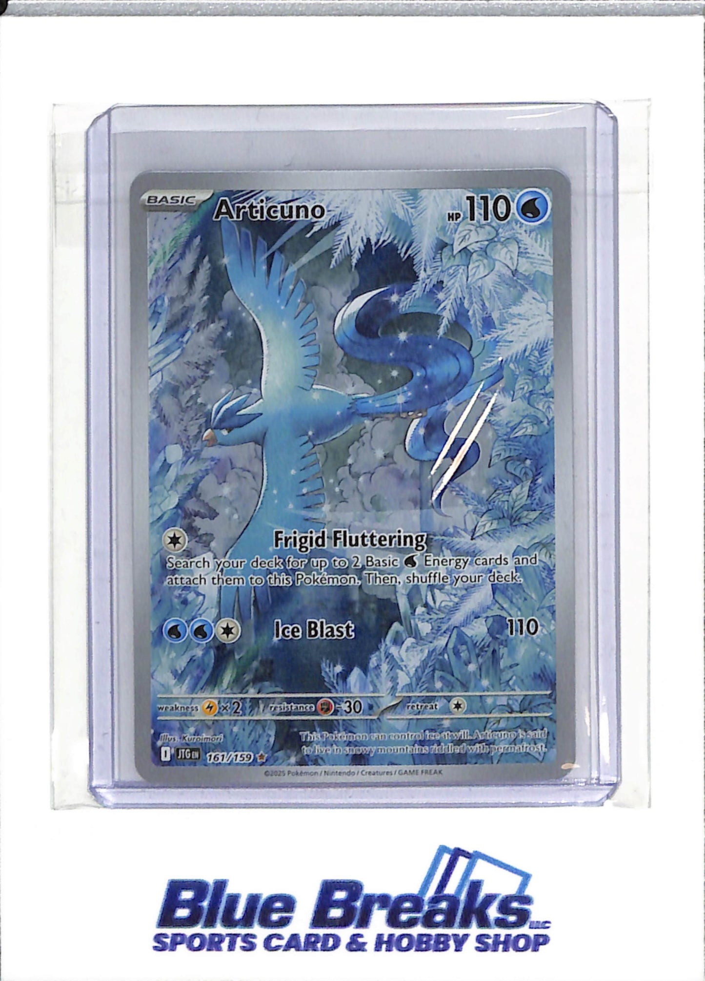 2025 Pokemon - Journey Together - Illustration Rare Holo - Articuno - #161/159 - drop