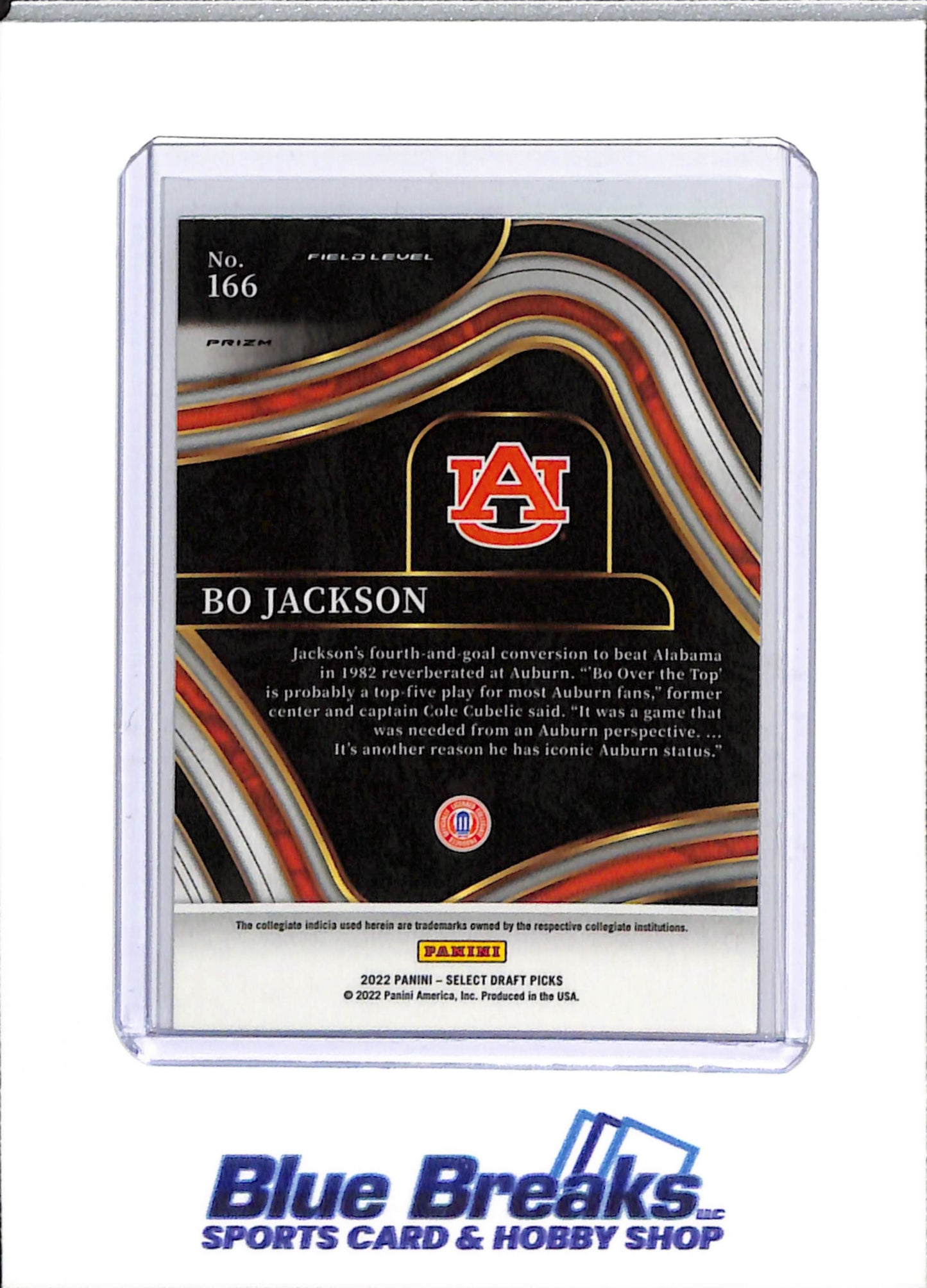 2022 Panini - Select Draft Picks 22 - Green Foil - Bo Jackson - #166 - Football - Raiders - drop
