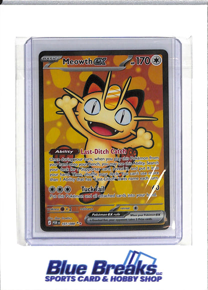 2026 Pokemon - Perfect Order - Illustration Rare Foil - Meowth ex - #107/088 - drop