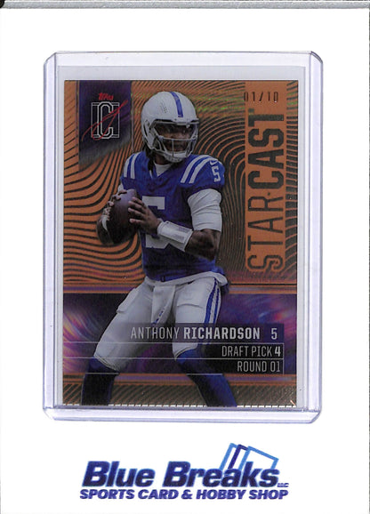 2025 Topps - Star Cast - Composite Release - Anthony Richardson - 01/10 - #SC-3 - Football - Colts - drop