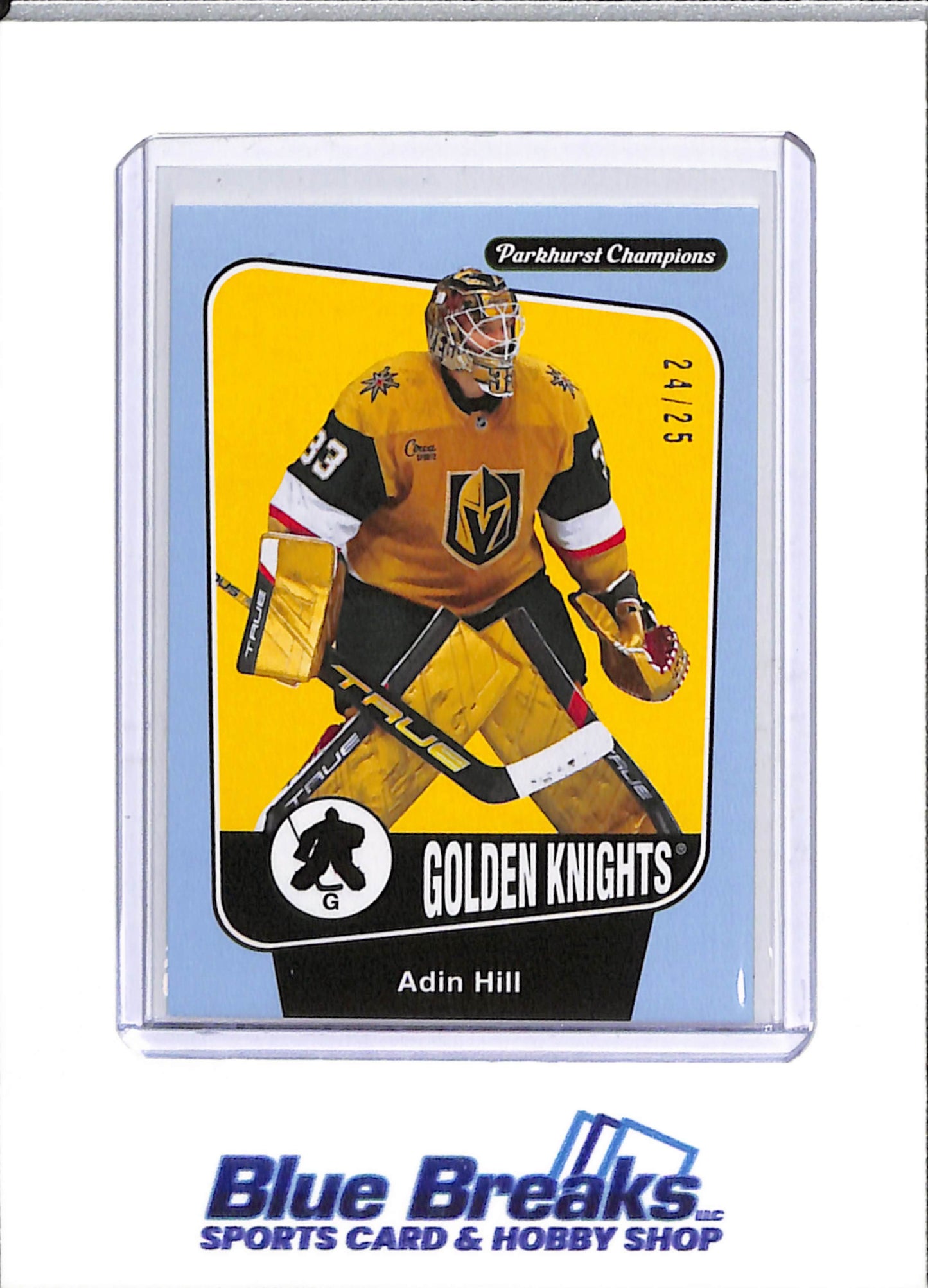 2024-25 Upper Deck - Parkhurst Champions - Adin Hill - 24/25 - #99 - Ice Hockey - Golden Knights - drop