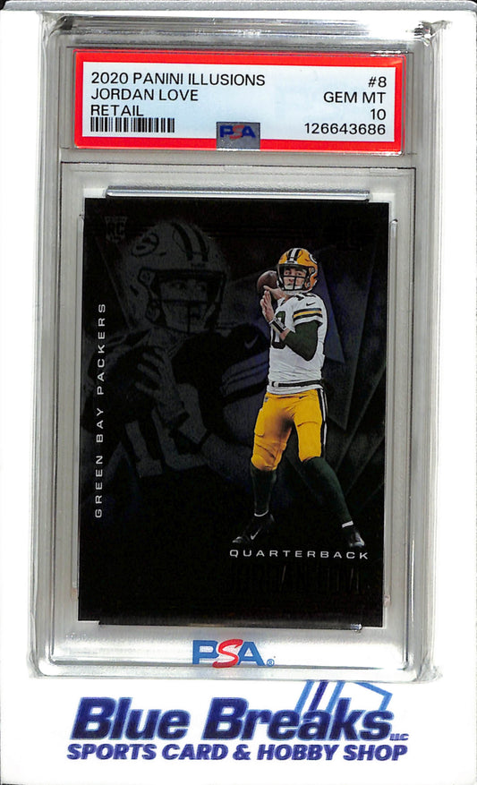 2020 Panini - Illusions - Retail - Jordan Love - PSA10 - #8 - Football - Packers