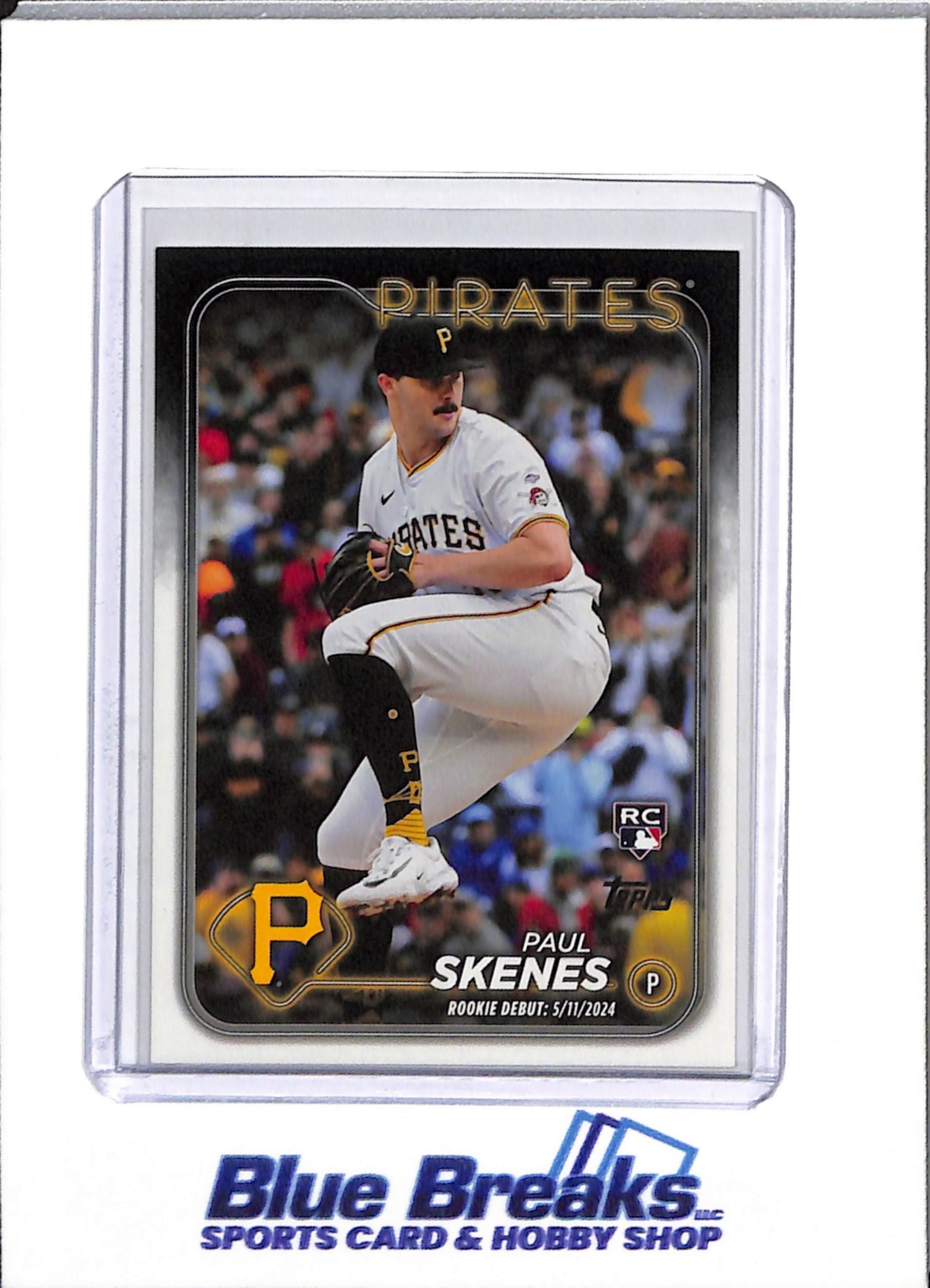 2024 Topps - Updated Series - White/Black - Paul Skenes - #US288 - Baseball - Pirates - drop