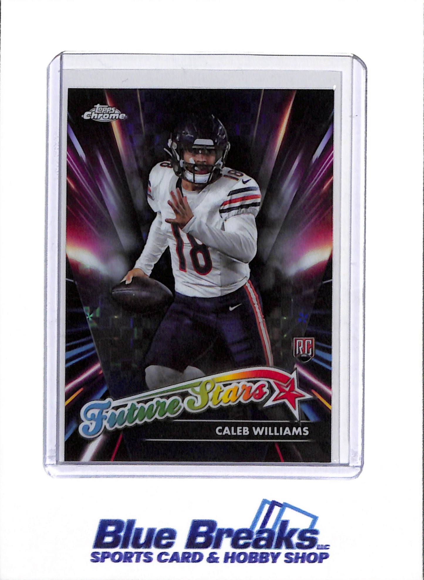2024 Topps Chrome - Future Stars - Rookie Card X Factor - Caleb Williams - #FS-1 - Football - Bears - drop