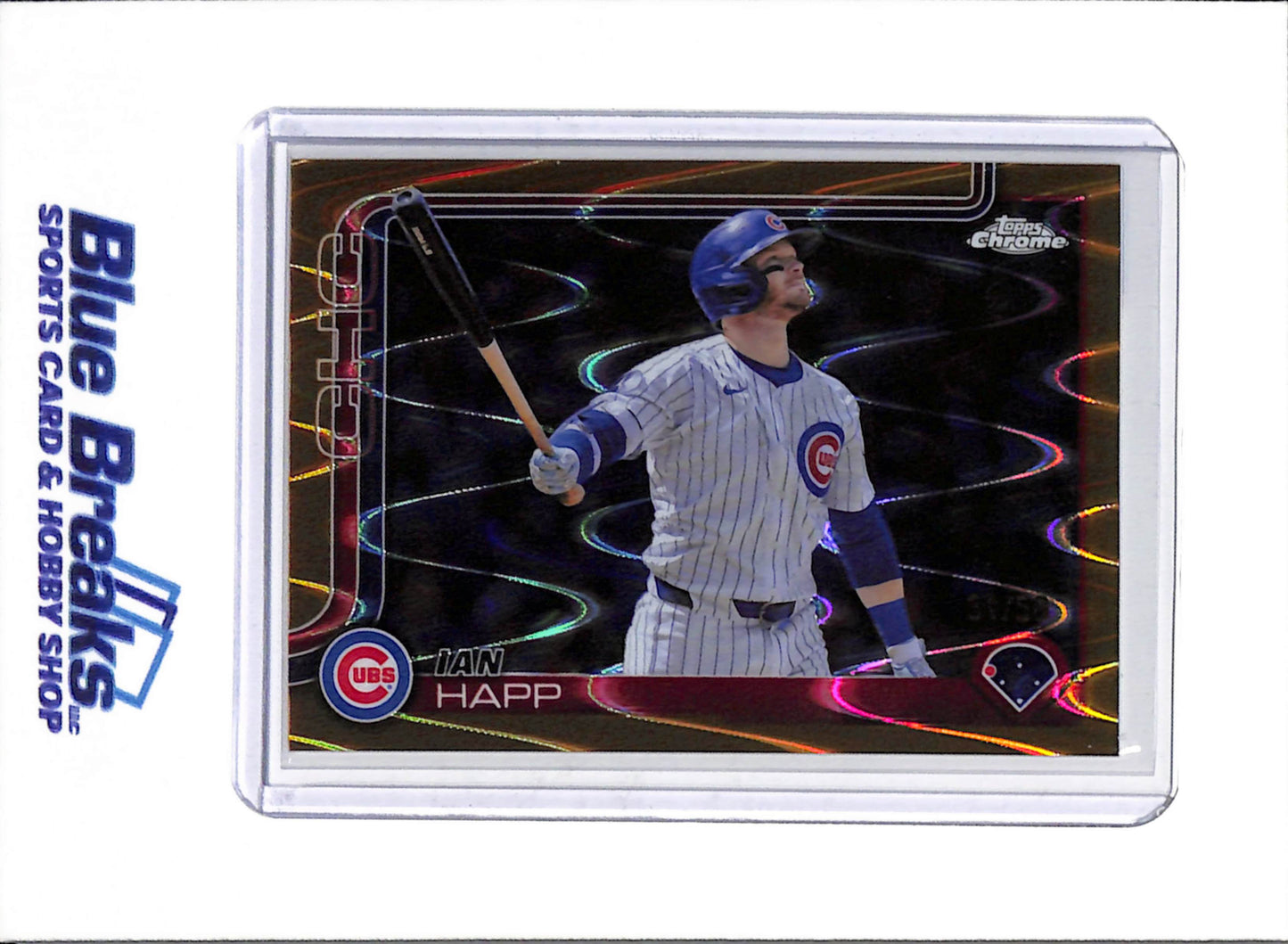 2025 Topps Chrome - Orange Raywave - Ian Happ - 31/50 - #144 - Baseball - Cubs