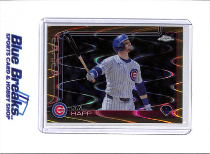 2025 Topps Chrome - Orange Raywave - Ian Happ - 31/50 - #144 - Baseball - Cubs