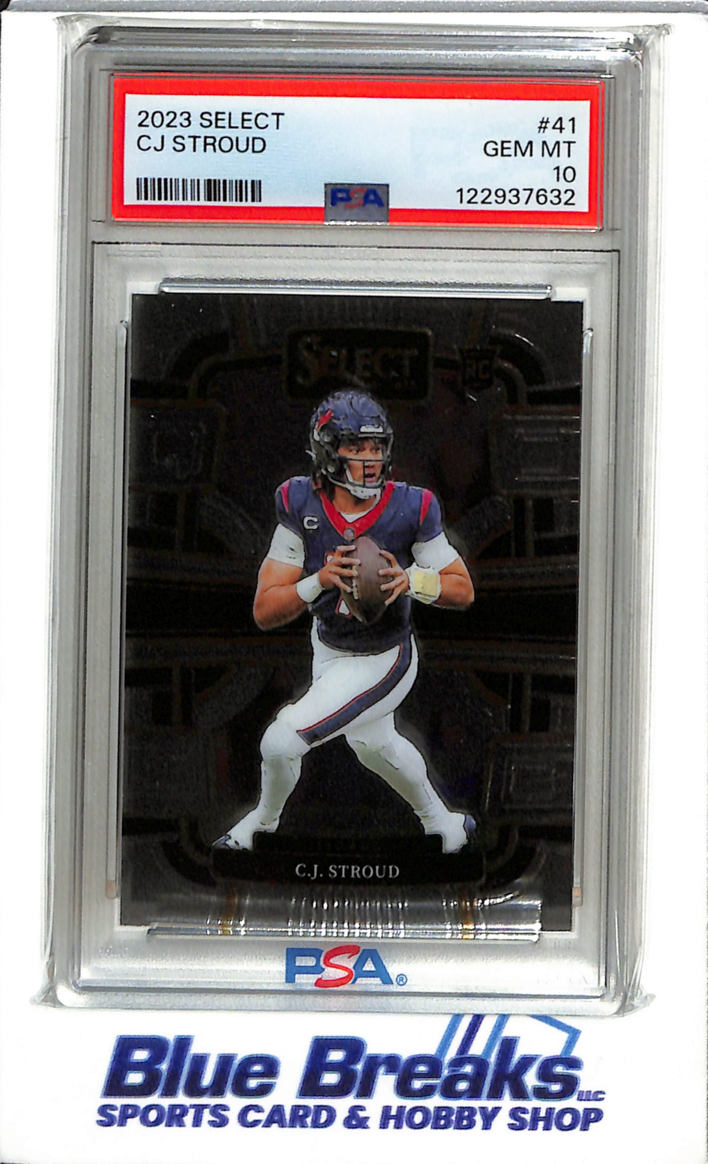 2023 Panini - Select - Rookie Card - CJ Stroud - PSA10 - #41 - Football - Texans - drop