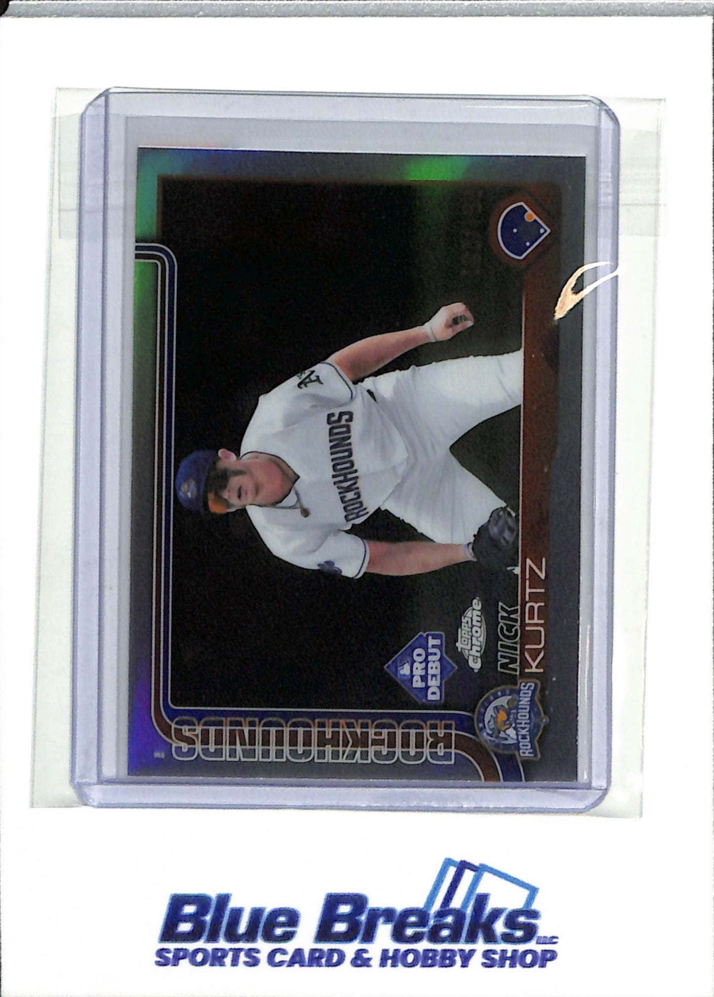 2025 Topps - Chrome - Pro Debut - Refractor - Nick Kurtz - 183/199 - #PDC-1 - Baseball - Rockhounds - Athletics - drop