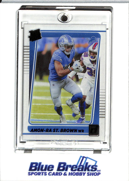 2021 Panini - Clearly Donruss - Amon-Ra St. Brown - #84 - Football - Lions - drop