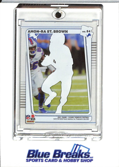 2021 Panini - Clearly Donruss - Amon-Ra St. Brown - #84 - Football - Lions - drop