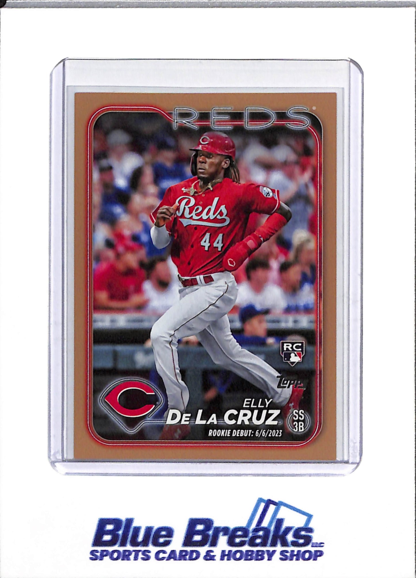 2024 Topps - Update Series - Rookie Card - Brown Boarder - Elly De La Cruz - 1543/2024 - #US350 - Baseball - Reds - drop