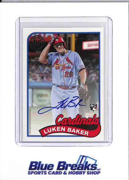 2024 Topps - 35 Anniversary - Auto -Lunken Baker - #89BA2-LB - Baseball - Cardinals - drop