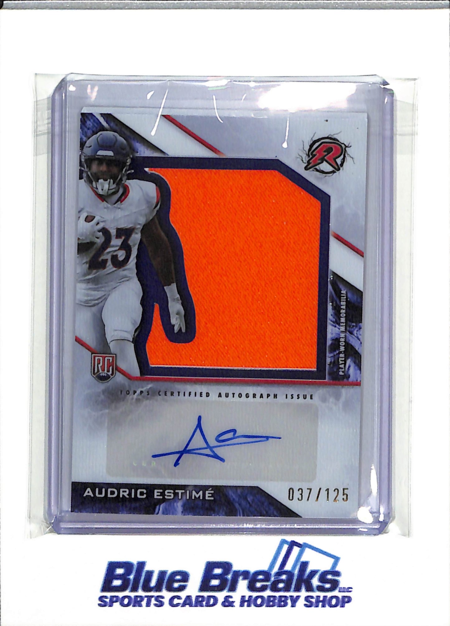 2025 Topps - Certified Autographed Issue - Resurgence Rookie - Audric Estime - 037/125 - #RPA-AE - Football - Broncos - drop