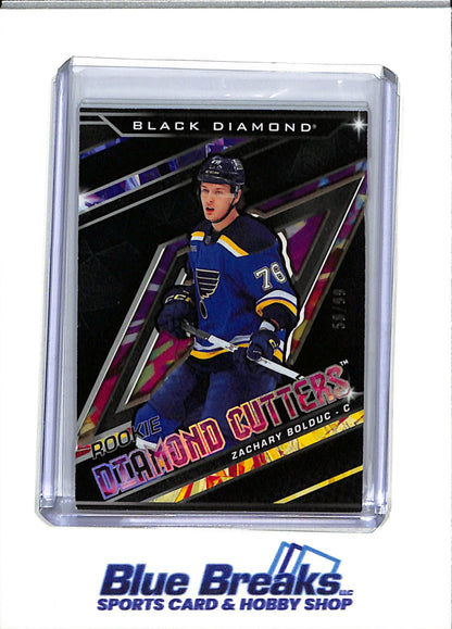2024-25 Upper Deck - Black Diamond - Rookie Diamond Cutters - Zachary Bolduc - 58/99 - #RDC-ZA - Ice Hockey - Blues - drop
