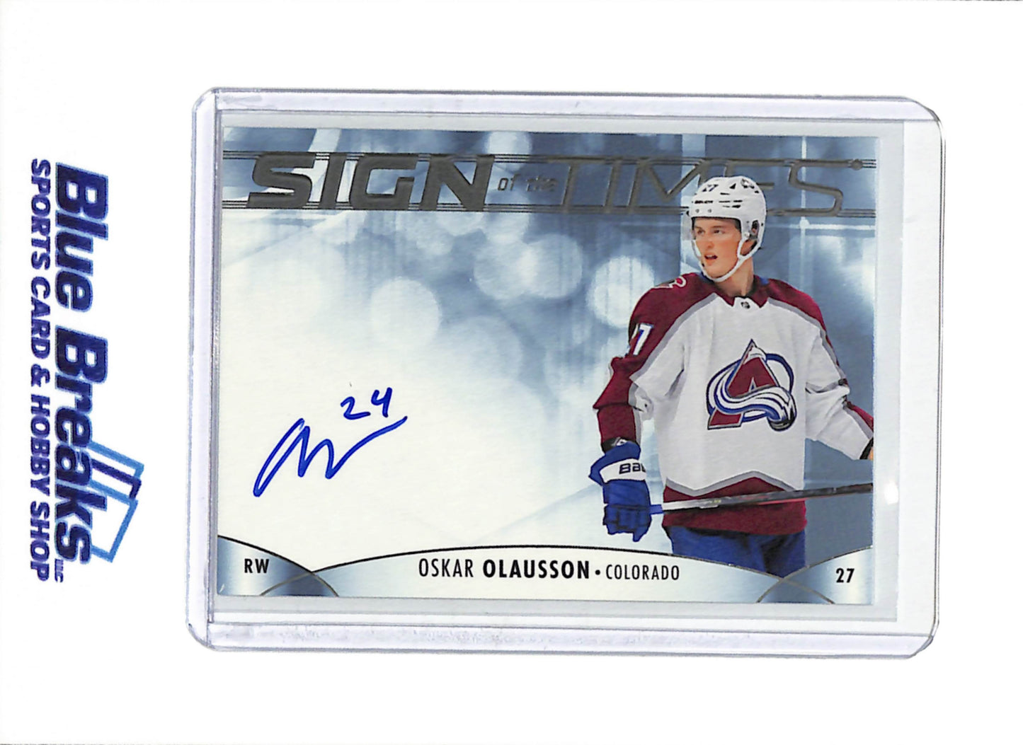 2023-24 Upper Deck - Sign of the Times - Auto - Oskar Olausson - #SOTT-00 - Ice Hockey - Avalanche - drop
