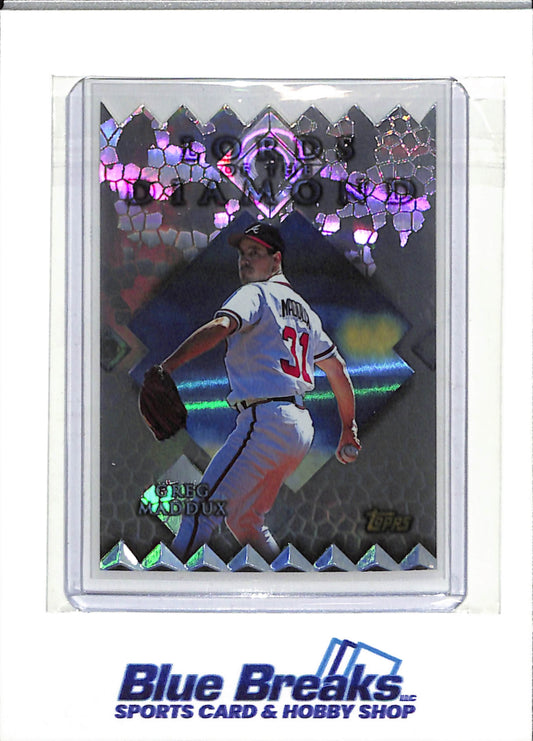 1998 Topps - Lords of the Diamonds - Die-Cut - Silver Refractor - Greg Maddux - #LD15 - Baseball - Braves - drop