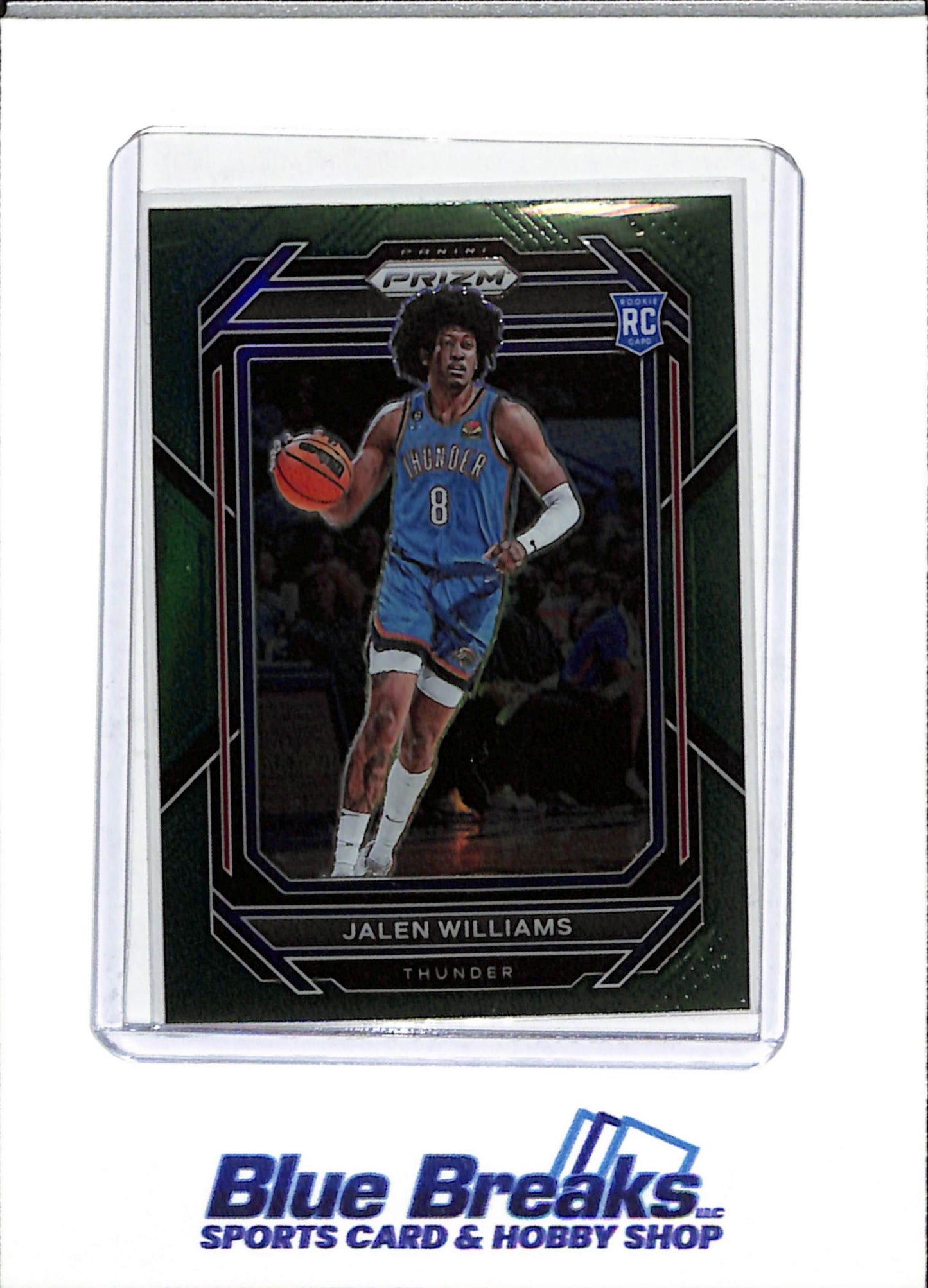 2022-23 Panini - Prizm - Rookie Card - Green - Jalen Williams - #246 - Basketball - Thunder - drop