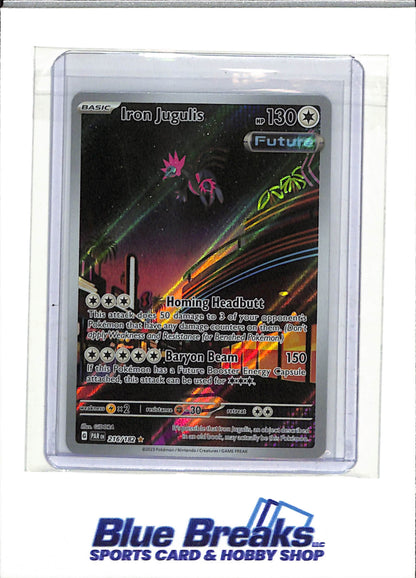2023 Pokemon - Paradox Rift - Illustration Rare Holo - Iron Jugulis - #216/182 - drop
