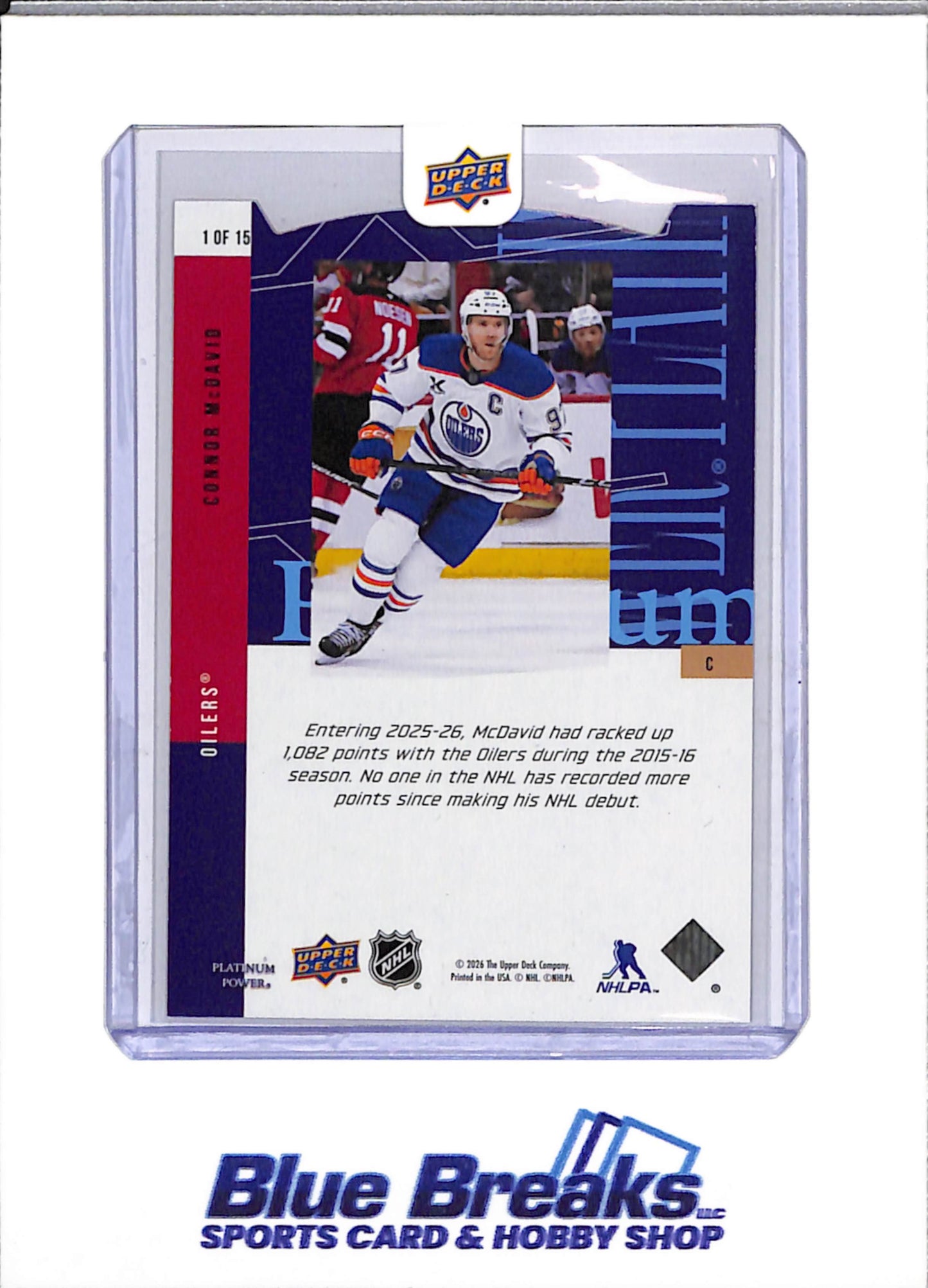 2026 Upper Deck - Platinum Power - Full Set - #1 through 15 - drop