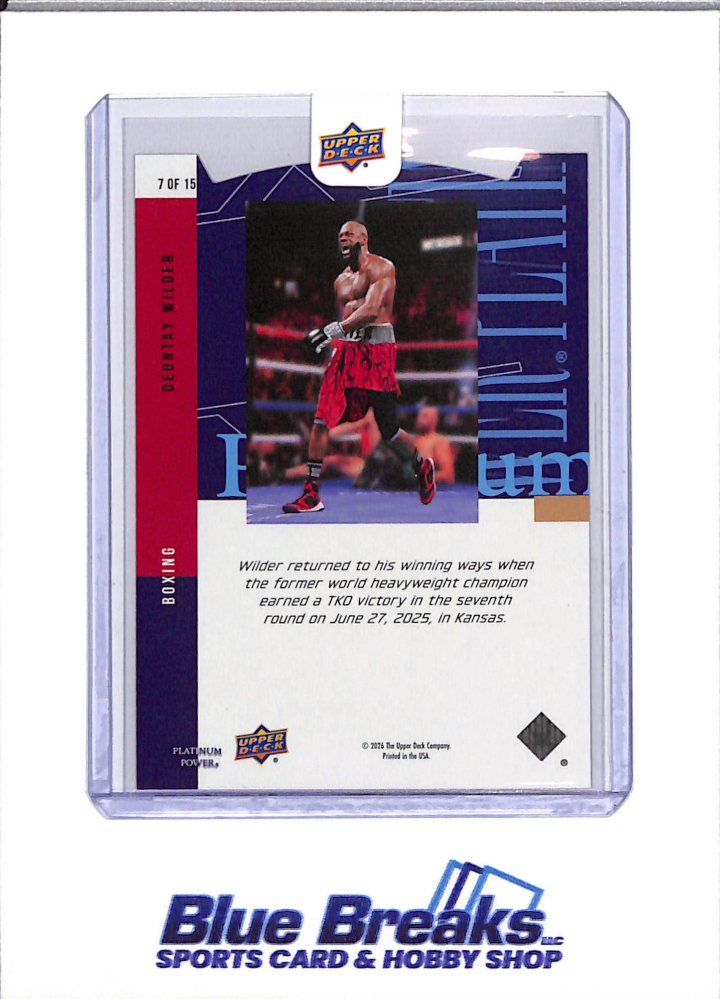 2026 Upper Deck - Platinum Power - Full Set - #1 through 15 - drop
