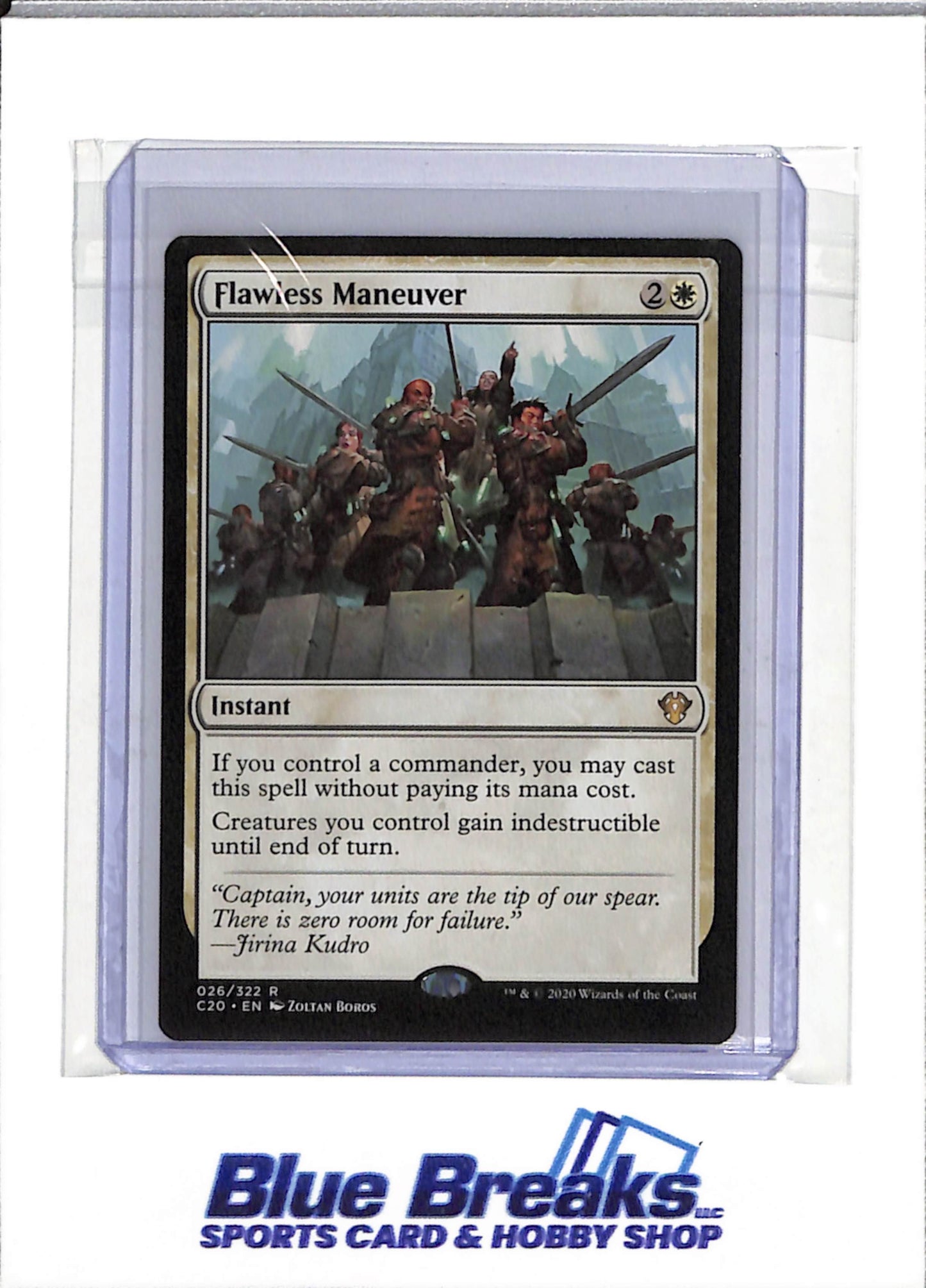 2020 Magic the Gathering - Wizards of the Coast - Flawless Maneuver - #026 - drop