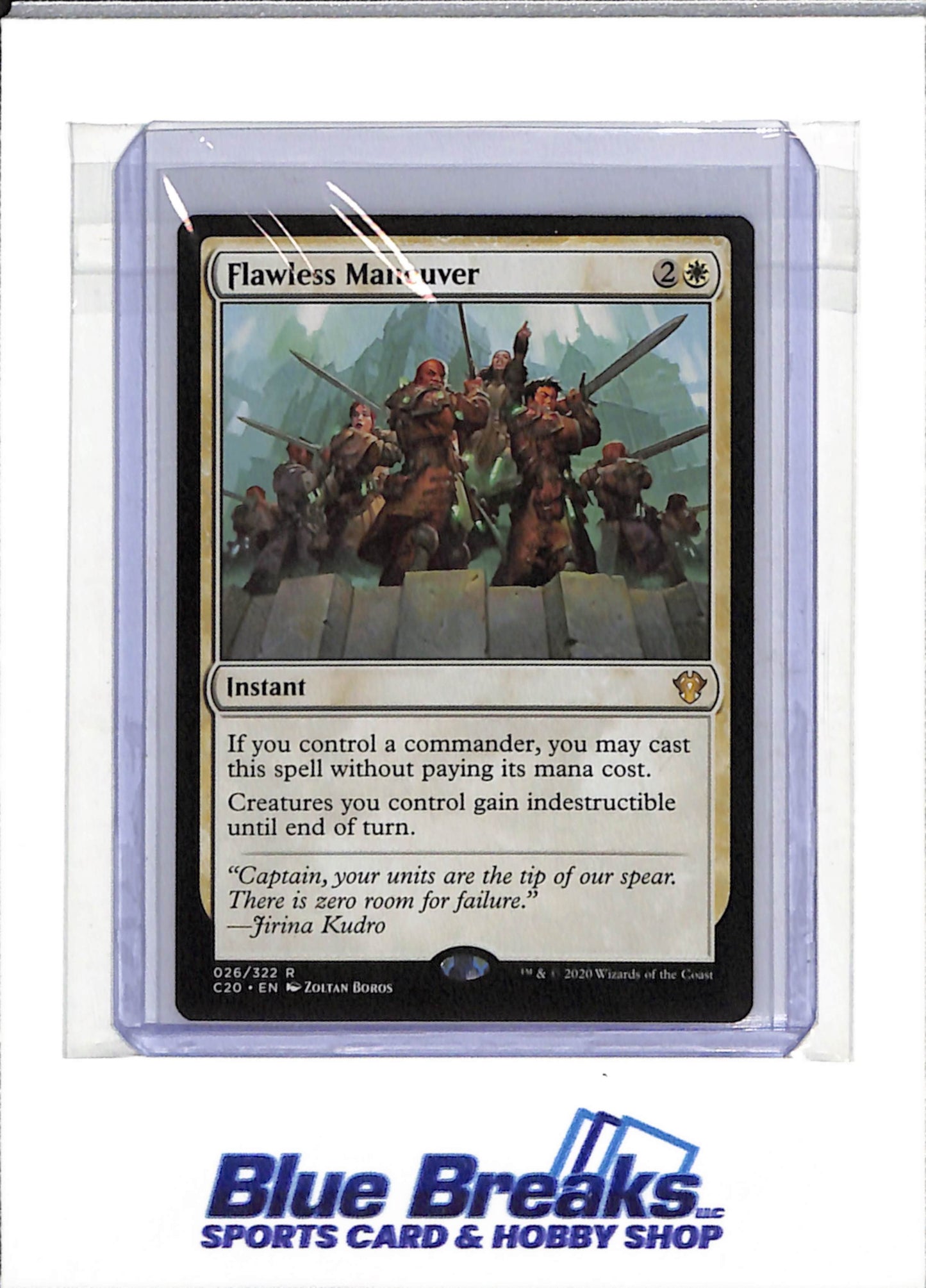 2020 Magic the Gathering - Wizards of the Coast - Flawless Maneuver - #026 - drop